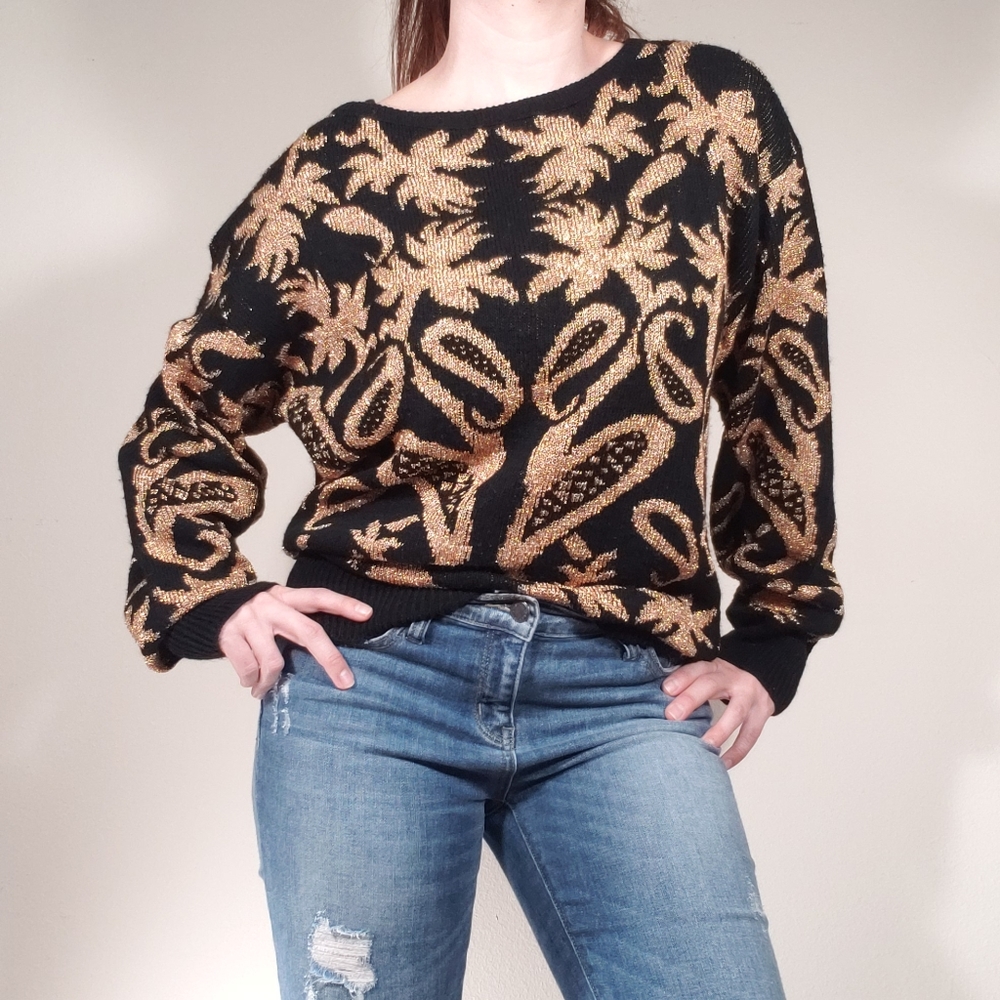💥CLOSING SALE💥 Vintage Sparkly Chunky Sweater
